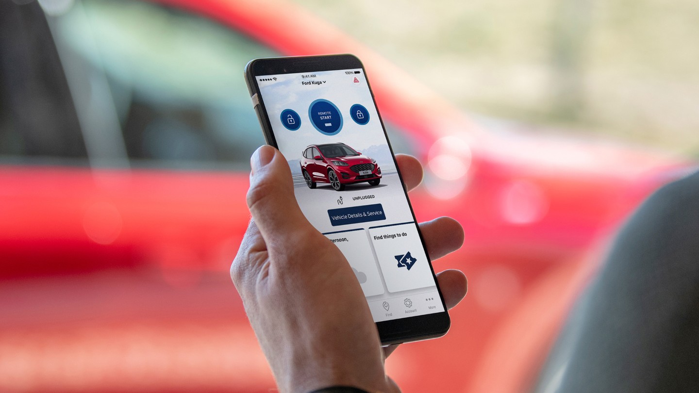 FordPass Connect App på en mobil