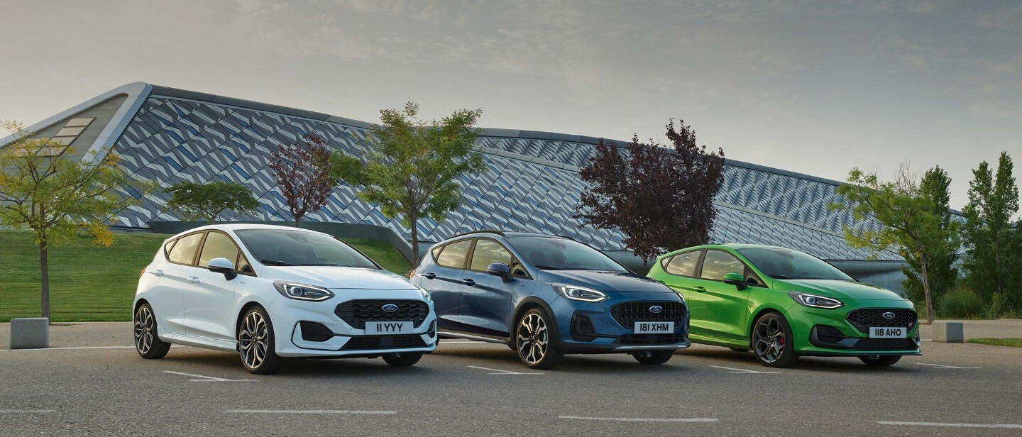 Ford Fiesta ST in various colours