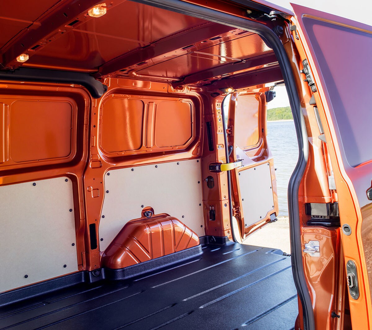 Ford Transit Custom Active inside view with door open 