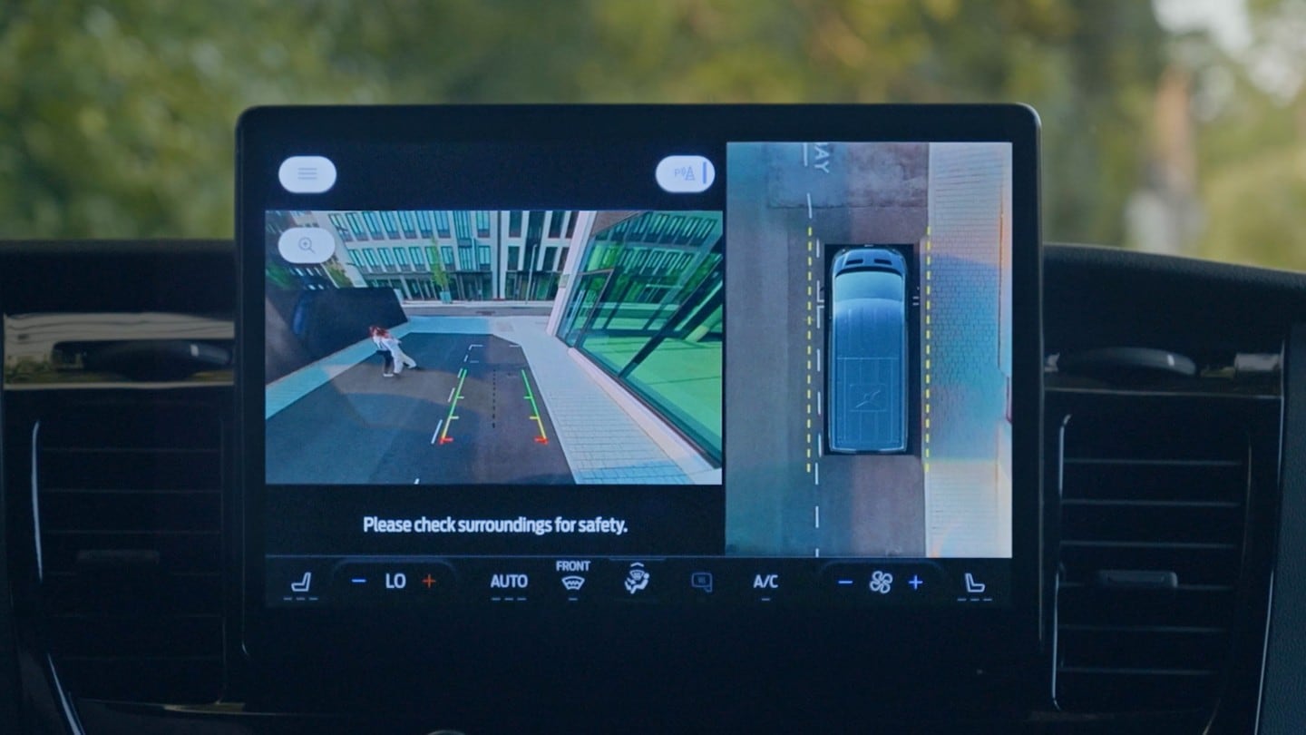 All-New Ford E-Transit 360 Camera Dashboard View