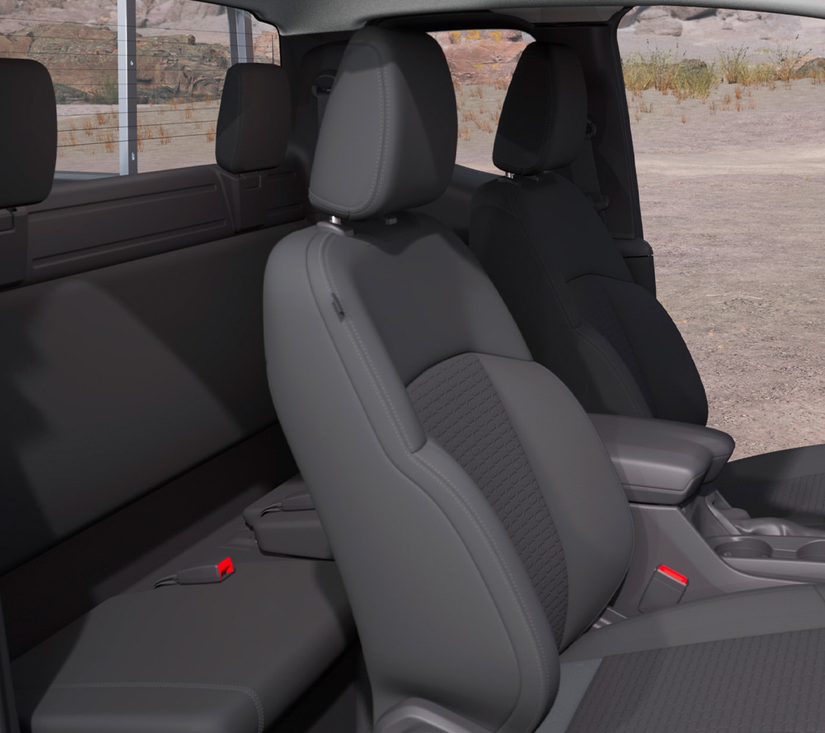 All-New Ranger in Moondust Silver front seats